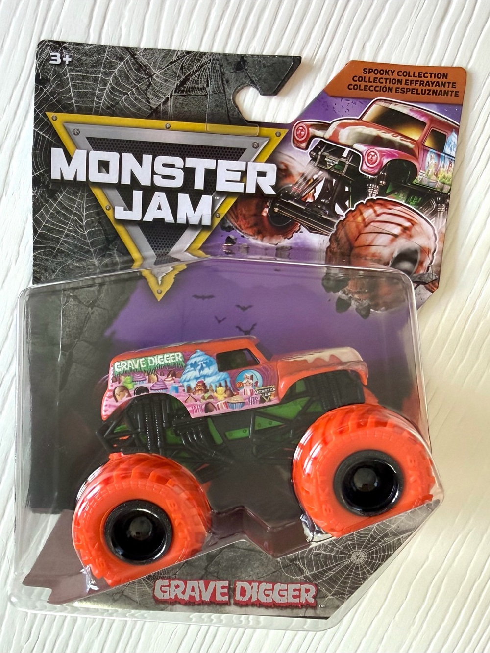 NEW Monster Jam Spooky Collection Grave Digger in a 1:64 scale die-cast